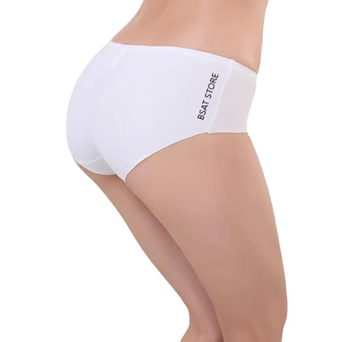 Women's Ice Silk Blend Invisible Lines No Show Hipster Panty (Multicolor, Pack of 4)