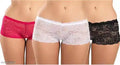 Net Briefs for Women (Multicolor, 6XL) (Set of 3)